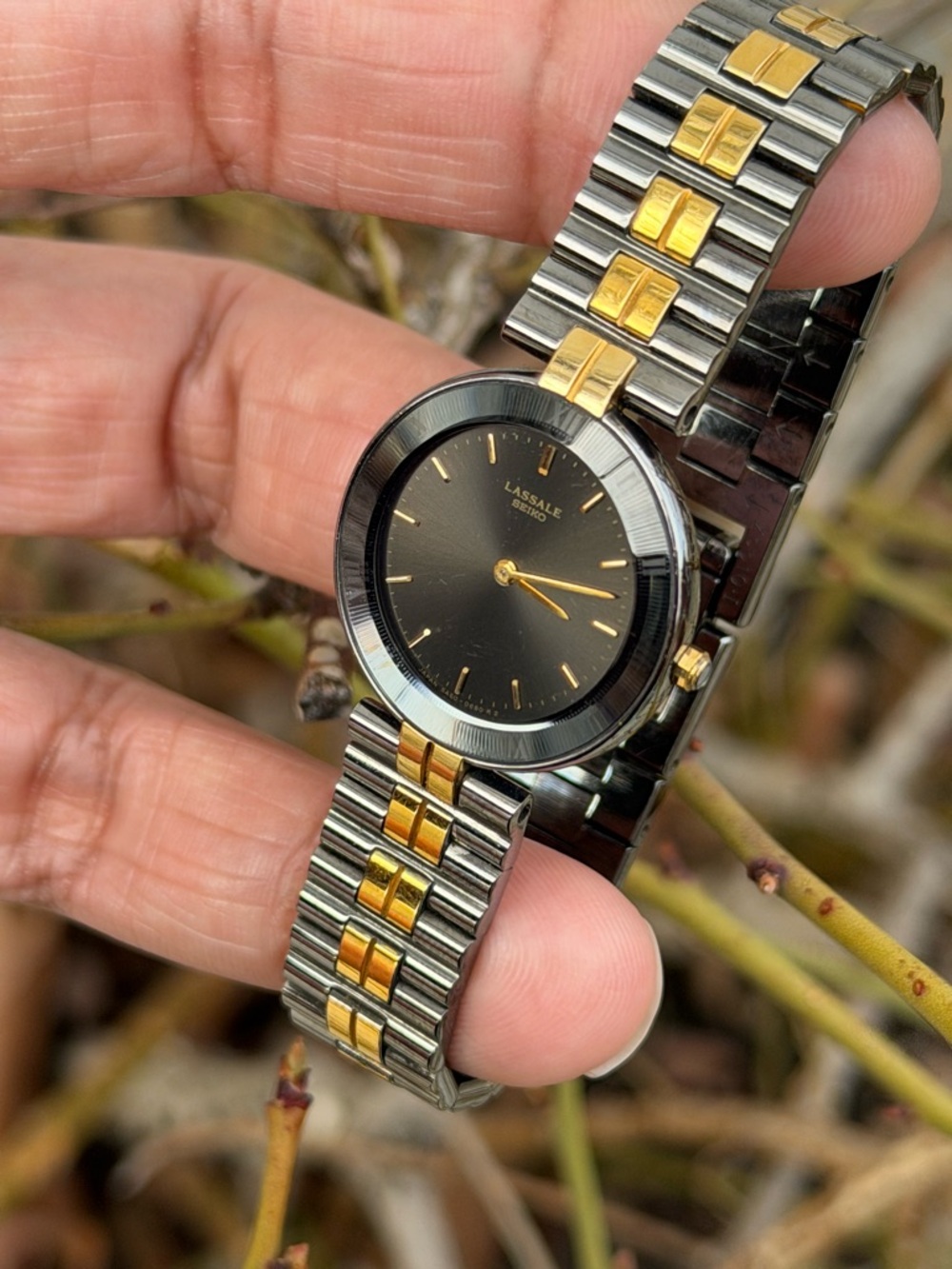Vtg 1982 Seiko Lassale  5A50-0280 Women’s Watch [Very Good Condition] Two-Tone - Picture 4 of 9